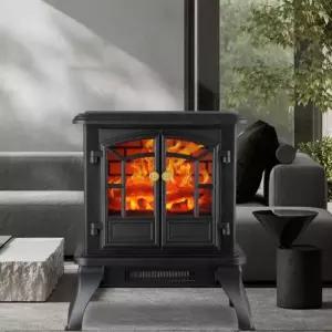 불멍 전기 난로 온풍기 탁상용 미니 벽난로 절전형 디자인 그래핀