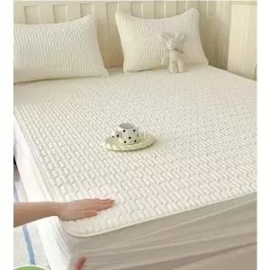 여름바닥이불 냉감패드라지킹 패밀리 여름까는 A형 4면고정침대패드 lk