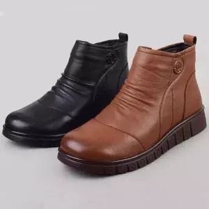 패딩부츠 안감내피 가죽 겨울부츠 엄마 할머니 겨울신발 방한화