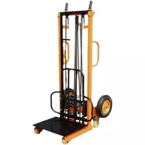 2M 전동 지게차 소형 대차 톤 범용 리프트 스태커 포크 + 200kg 휠 2m