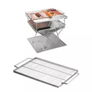 화롯대 특대형 스텐 화로대 캠핑 불멍 높이조절 그릴 브릿지