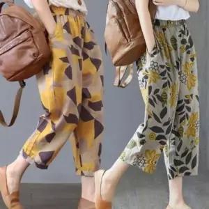 [옷은날개] 린넨 예홈 밴딩 바지 7부 9부 슬랙스 칠부