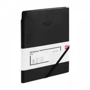 [문구] 메모 DELI EN130L 소프트 커버 양장 다이어리 A5 블랙 사무