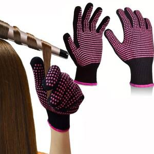 1개 헤어 스트레이트너 펌 컬링 미용 내열 손가락 장갑 케어 스타일링 도구 열 보호