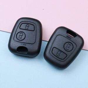 시트로엥 호환 C1 C2 C3 C4 푸조 호환 206 207 306 307 408 607 107용 2버튼 자동차 키 하우징 케이스 쉘