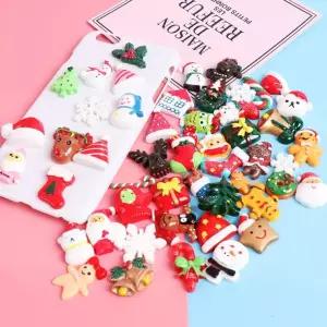 크리스마스 재료 부속부자재 슬라임 데코덴 파츠 수지          RAM