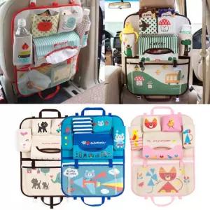 캐릭터 차량용 등받이 포켓 뒷자석 정리 수납함 멀티 주머니 다용도