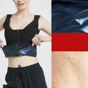 [의류] 여자 땀복 나시 지퍼형 트레이닝복 아침 조깅 상의