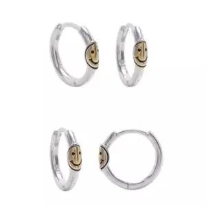 여자귀걸이 925실버 스마일 링 귀걸이 SE051