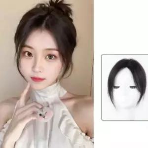 정수리부분가발 여성 인모 정수리 가발 부분 똑딱핀 헤어피스 붙임머리