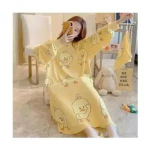 [옷은날개] sd 잠옷 210951 쉬폰 봄 OPS 병아리 원피스 롱 드레스