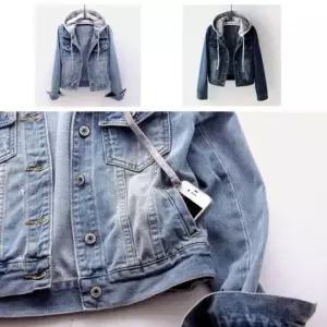 [의류] 강절기 필수 이쁜 여성 청자켓 점퍼 후드 탈부착 점퍼