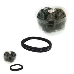 네쿠 코사지통 기본 머리끈 30P 다이아 헤어밴드 납작고무줄