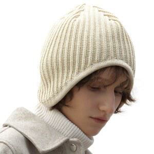 UnderControl 골드 황동 라벨 남녀공용 가을 겨울 귀 플랩 방풍 따뜻한 일반 비니 니트 스노우 스컬 스타일리시 스키 모자