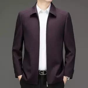 남성 가을 프리미엄 얇은 울 재킷 캐주얼 칼라 코트 E43Z3N 득템2