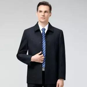 남성 고급 울 재킷 칼라 도톰한 캐주얼 코트 E43Z1P 득템2