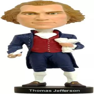 로열 밥블스 토마스 제퍼슨 창립 아버지이자 미국 제3대 대통령 - 8.3인치 높이 수집 가능한 밥블헤드 동상