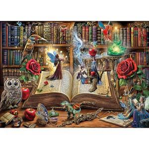 탕모사 매직북 직소 퍼즐 1000피스 가족 게임 재미있는 릴렉싱 챌린지 완벽하게 먼지 없이 연동 홈 월 장식 부활절 지구 어머니 위한 선물 u2019s Day