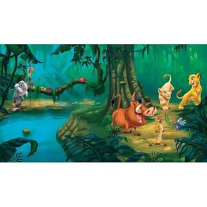 룸메이트 JL1253M 라이온 킹 워터 활성화 탈착식 벽 벽화 10.5피트 x 6피트