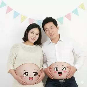 베이비샤워 임신 셀프 스티커 만삭 여행 헬로 소품 선물 사진 기본 촬영 태교 출산