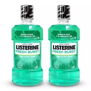 후레쉬버스트 스피어 리스테린 민트향 구강 청결제 750ml 제거 2개 가글 마우스워시 세정제 치과