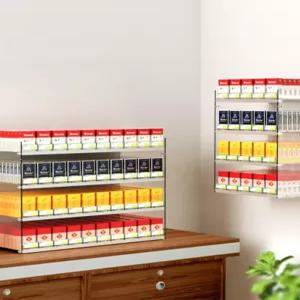 프리미엄 담배 진열대 선반 매대 아크릴 가판대 디스플레이 담배진열장 디피 투명