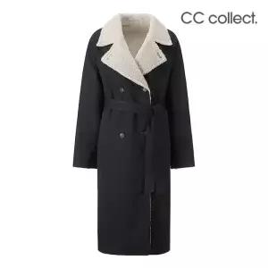 {매장정품} 씨씨콜렉트 CC콜렉트 테일러드 카라 리버시블 인조무스탕 코트 BK_C234PSJ621 1304742