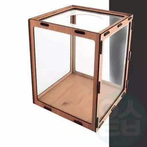 위센티브 조립식 건의함 만들기 갈색 뽑기함 응모박스 기표함 투표함 투표함박스 추첨함 경품함 쿠폰함 제