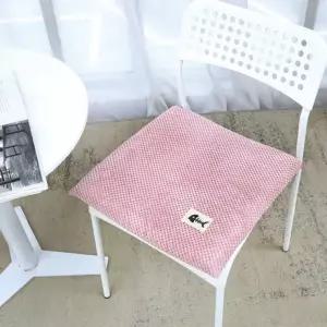 코듀로이 사각 (색상랜덤) 압축 방석 스펀지 포근한 쿠션