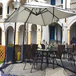 정원 모기장 캠핑용 테라스 여름 야외 모기장 방충망 커버 테라스용 파라솔 캐노피 그늘막