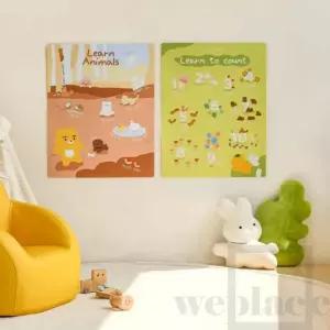 위플레이스 학습 포스터 유아포스터 아이방인테리어 아기벽보
