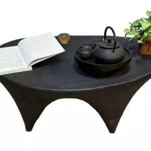 찻상 소반 원형 좌식 통나무 상 테이블 2종 낮은 사각