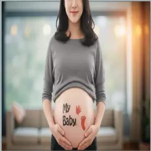 초기 임산부 선물 임신 축하 소식 산모 센스 반응 만삭 사진 소품 스티커