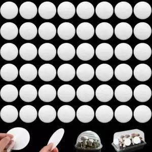 48개 2.5인치 모노튜브 접착 필터 디스크 2MM 두꺼운 합성 스티커 통기성 고온 저항성 교체 패드 버섯 재배