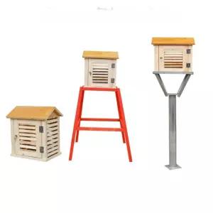 기상관찰상자 기상청 기후 야외 상자 과학 실습 실험 소형 교구 온습도 원목 싱글