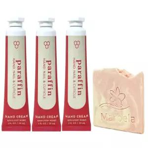 배스 앤 바디 웍스 파라핀 핸드 크림 히말라야 소금 스프링 비누 3팩.