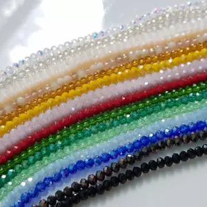 파니니공예샵 크리스탈 하트 원석 꽃반지 비즈반지 론델 동백이반지 세트