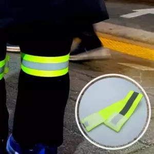 형광 한줄 암밴드 그린 야광밴드 안전각반 안전밴드