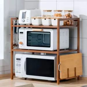 전자레인지 선반 원목 우드 거치대 주방 수납 오븐랙 식탁위