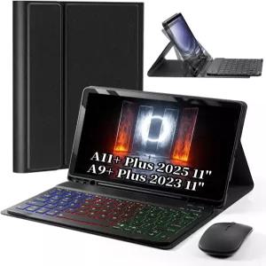 갤럭시 탭 A11 플러스 / A9 태블릿용 케이스 키보드 11인치 삼성 A11+ 2025 A9+ 2023 대즐 매직 백라이트