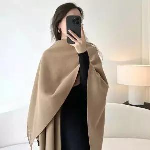 케이프 머플러 숄 스타일 프린지 가을겨울 따뜻한 어깨걸이 포근한 목도리