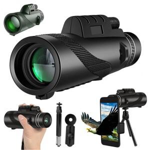 단안 망원경 80x100 성인용 고출력 비전 야간 하늘 관찰