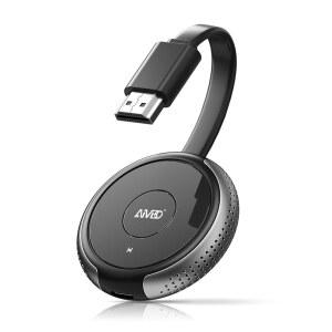 AIMIBO iOS 무선 디스플레이 어댑터 4K 5G - i Pad 스마트폰 태블릿 노트북용 HDMI 동글 직접 플러그 앤 플레이 HDTV 모니터 프로젝터에 비디오 캐스팅 Airplay Miracast DLNA Grey 지원