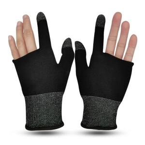 게이머 2Pcs 손가락 엄지 슬리브 장갑 비 스크래치 휴대용 모바일 게임 액세서리 편안한 땀 방지