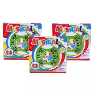 유아 노래방놀이 손잡이 미니 탬버린 x3 어린이집장난감 교구