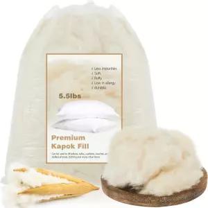 HunnmingRe 2.2파운드 / 1000g 프리미엄 카폭 충전 100 충전용 민감하지 않은 천연 섬유 베개 장난감 퀼트