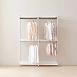 시몬 LPM 철제 드레스룸 1600 2단 시스템 행거 옷장 세트 DF923347