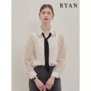 리안뉴욕 타이 도트 패턴 블라우스 크림_P387102872 562961