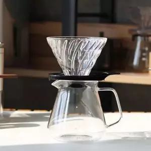 글라스 핸드 드립 글라스 드리퍼 커피 용품 유리 카페 바리스타