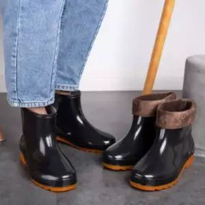 [RIZPICK]남성 방한 레인부츠 작업용 장화 캠핑 낚시 털안감 방수화